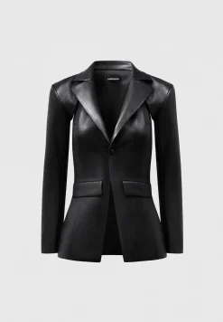 Vegan Leather Cut Out Blazer -^Manière De Voir Discount