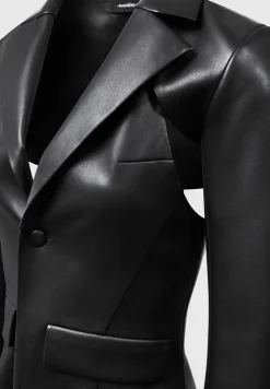 Vegan Leather Cut Out Blazer -^Manière De Voir Discount