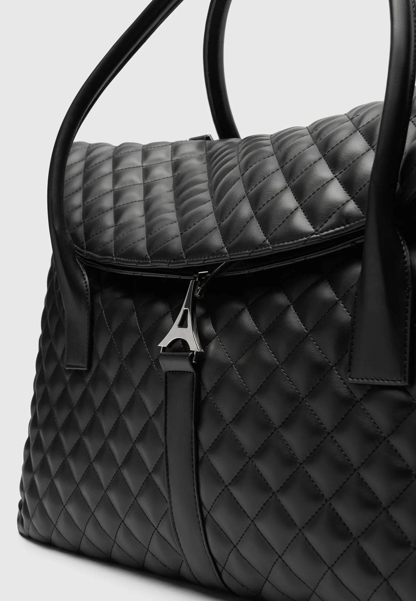 Vegan Leather Diamond Quilted Travel Bag -^Manière De Voir Hot