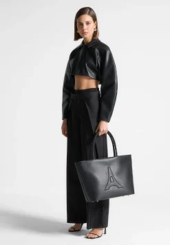 Vegan Leather Eiffel Tote Bag -^Manière De Voir Discount
