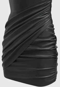 Vegan Leather Gathered Dress -^Manière De Voir Outlet