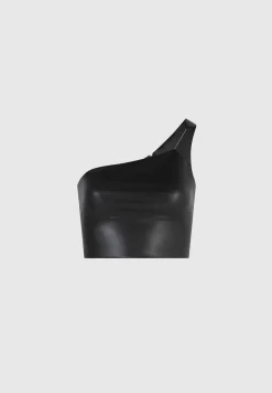 Vegan Leather Invisible Strap Top -^Manière De Voir Hot