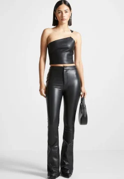 Vegan Leather Invisible Strap Top -^Manière De Voir Hot