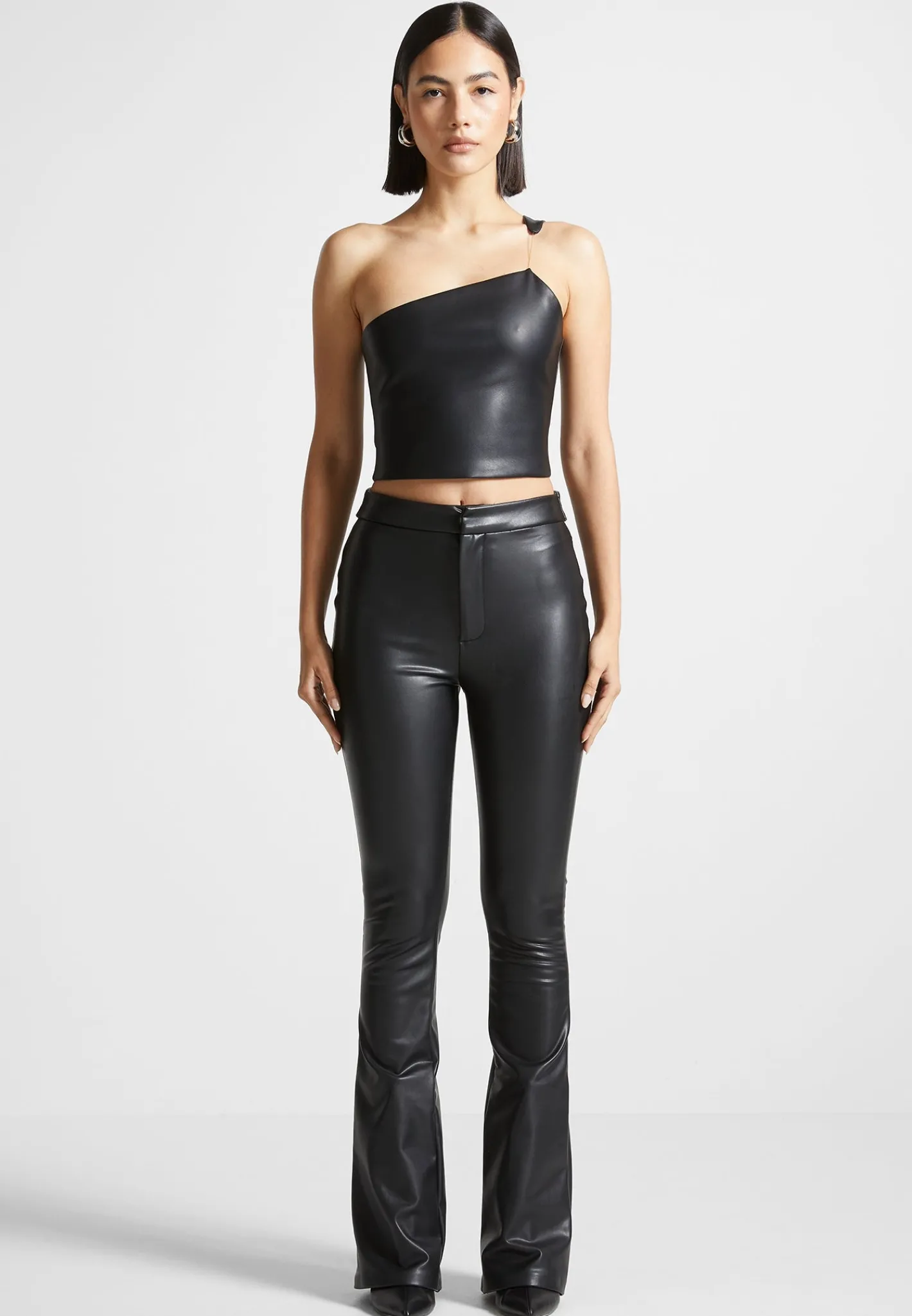 Vegan Leather Invisible Strap Top -^Manière De Voir Hot
