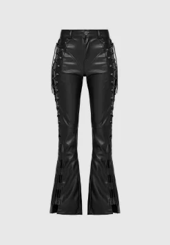 Vegan Leather Lace Up Trousers -^Manière De Voir Online