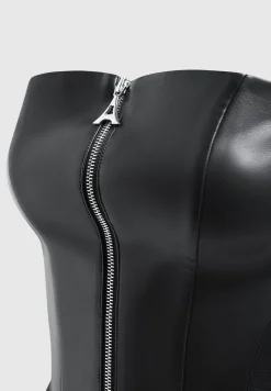 Vegan Leather Longline Bandeau Top -^Manière De Voir Online