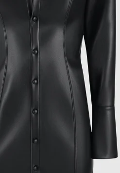 Vegan Leather Midaxi Shirt Dress -^Manière De Voir Outlet