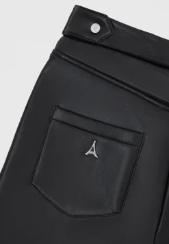 Vegan Leather Mini Flared Leggings -^Manière De Voir New
