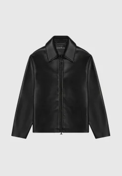 Vegan Leather Minimal Boxy Jacket -^Manière De Voir Outlet