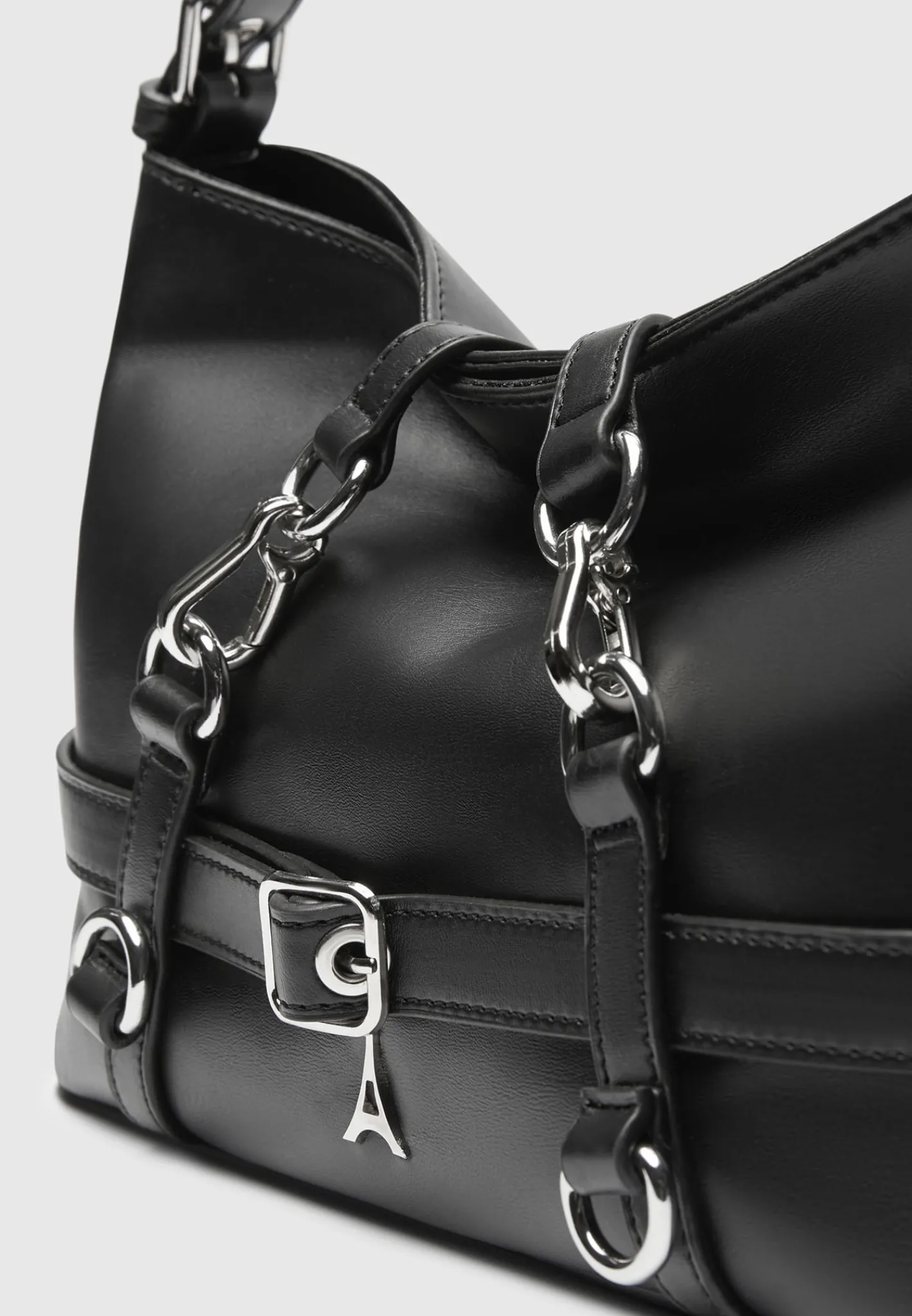 Vegan Leather Multi Strap Shoulder Bag -^Manière De Voir New