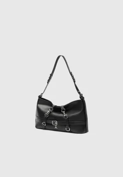 Vegan Leather Multi Strap Shoulder Bag -^Manière De Voir New