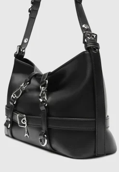 Vegan Leather Multi Strap Shoulder Bag -^Manière De Voir New