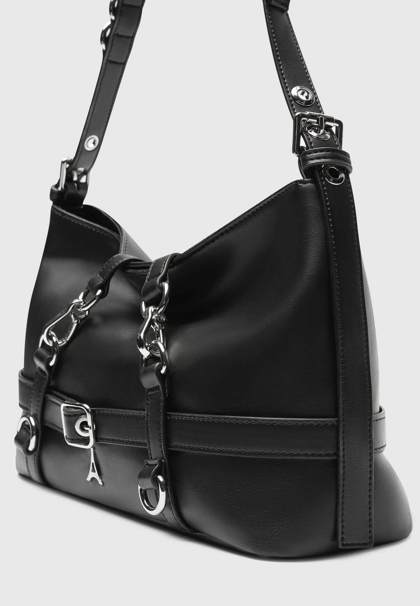 Vegan Leather Multi Strap Shoulder Bag -^Manière De Voir New