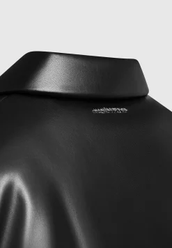Vegan Leather Padded Bomber Jacket -^Manière De Voir Discount