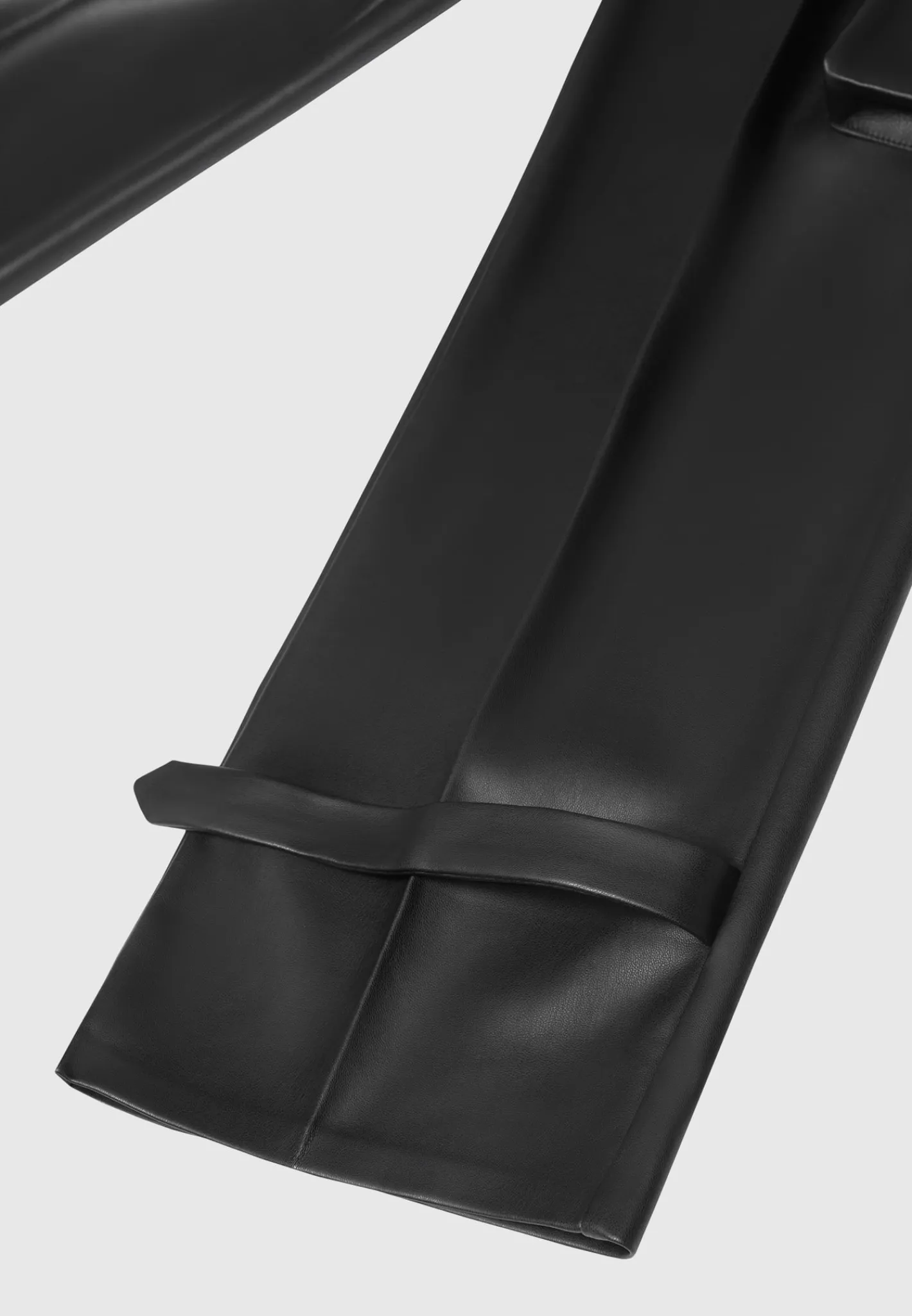 Vegan Leather Pleated Cargo Trousers -^Manière De Voir New