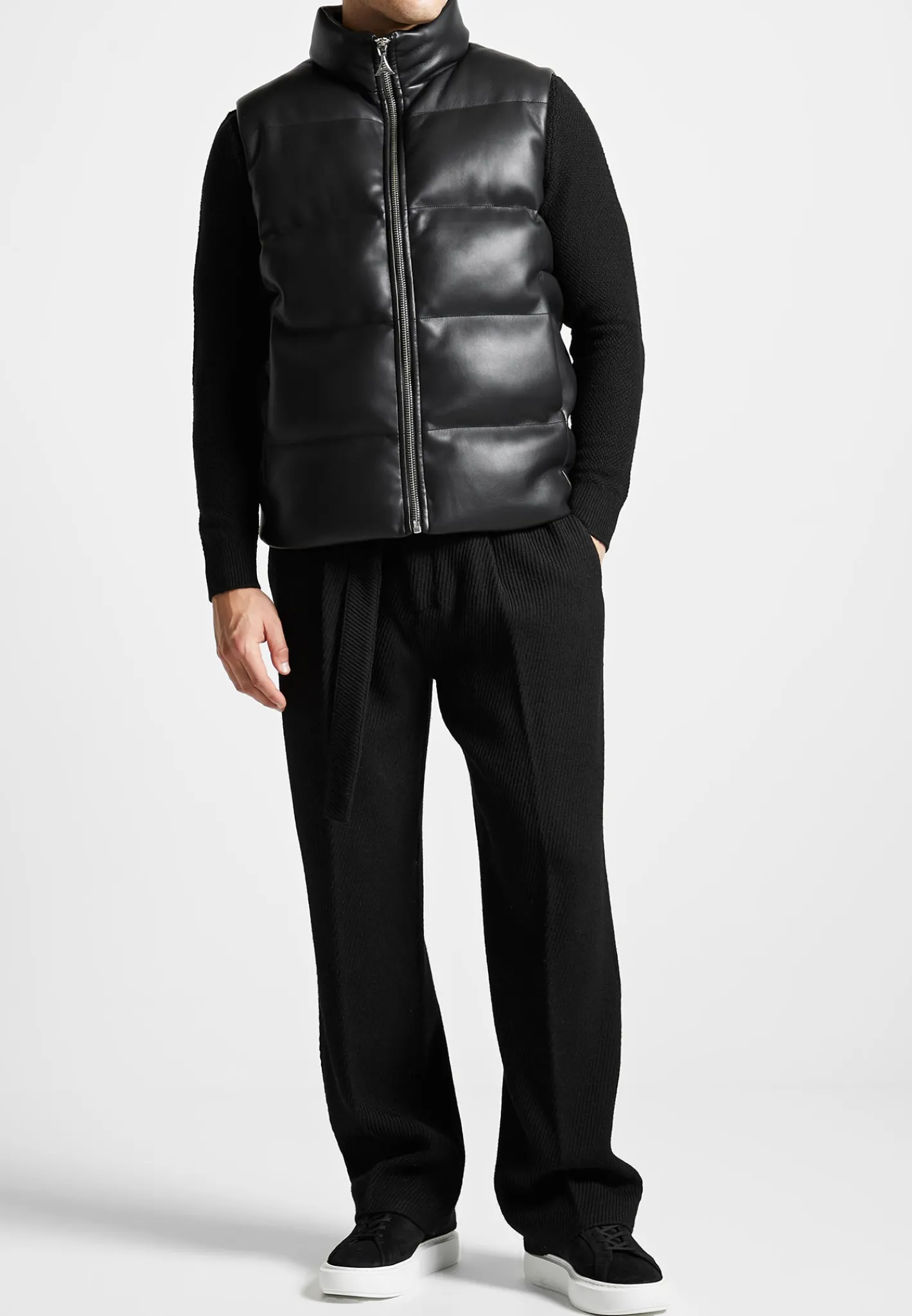 Vegan Leather Puffer Gilet -^Manière De Voir Best