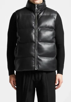Vegan Leather Puffer Gilet -^Manière De Voir Best