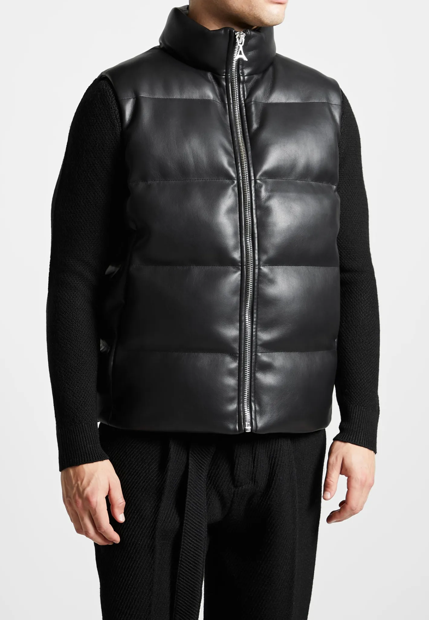 Vegan Leather Puffer Gilet -^Manière De Voir Best