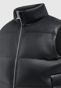 Vegan Leather Puffer Gilet -^Manière De Voir Best
