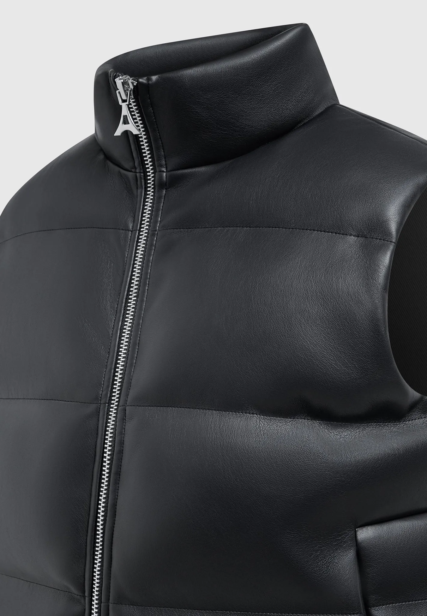 Vegan Leather Puffer Gilet -^Manière De Voir Best