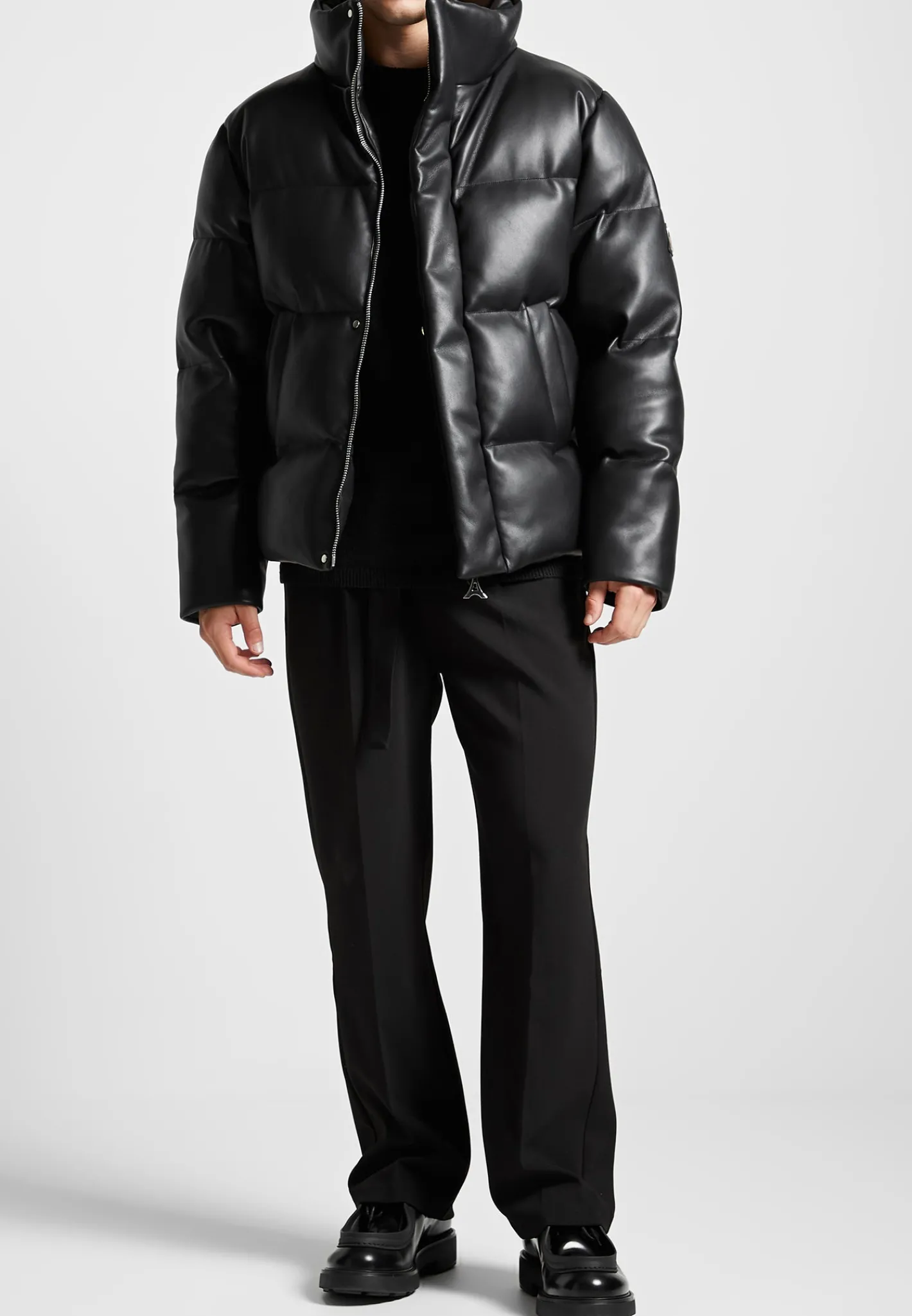 Vegan Leather Puffer Jacket -^Manière De Voir Sale