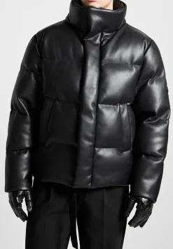 Vegan Leather Puffer Jacket -^Manière De Voir Sale