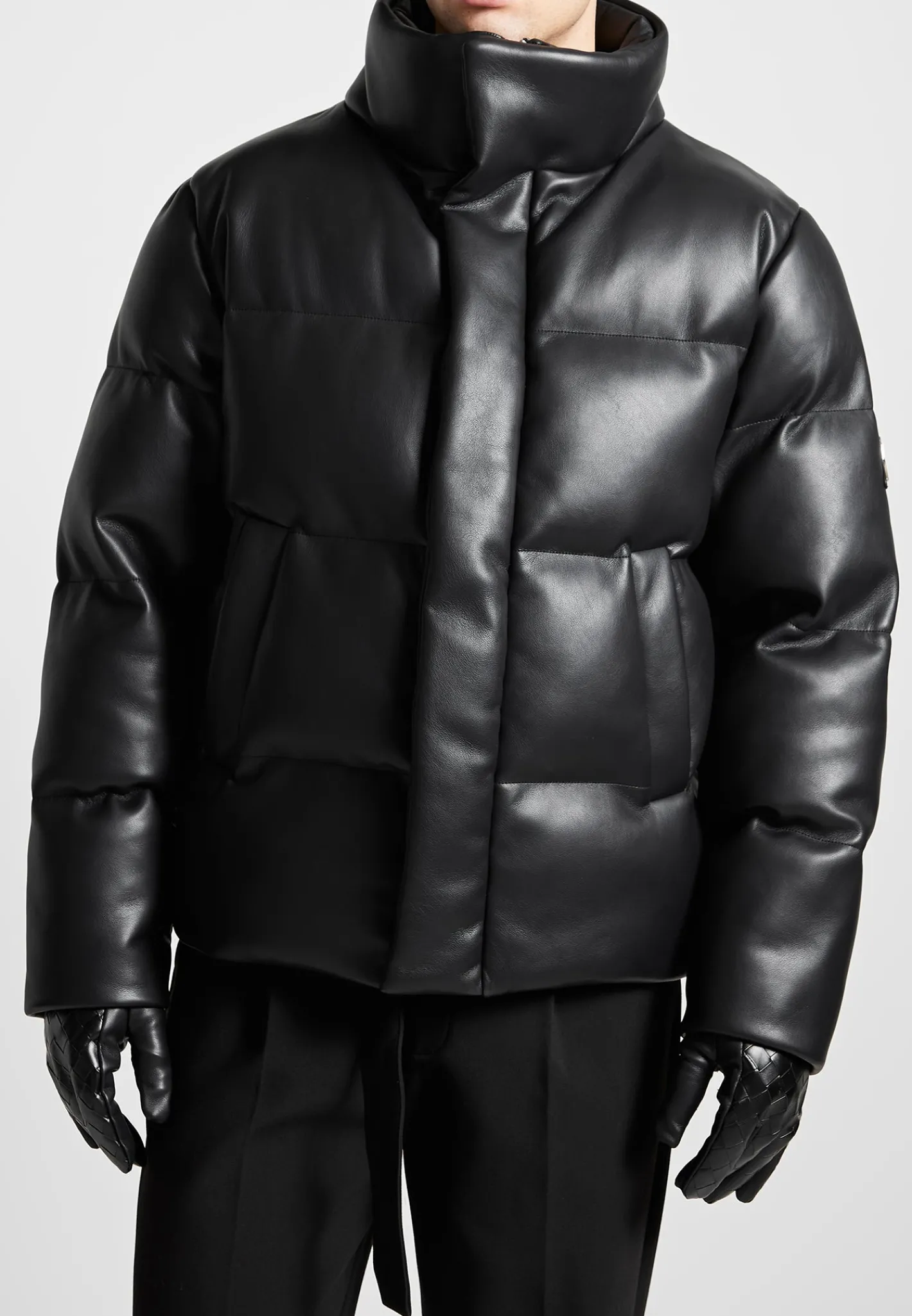 Vegan Leather Puffer Jacket -^Manière De Voir Sale