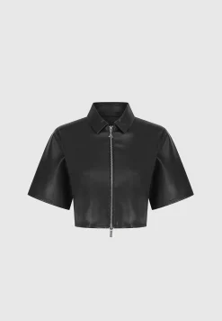 Vegan Leather Shirt -^Manière De Voir Discount