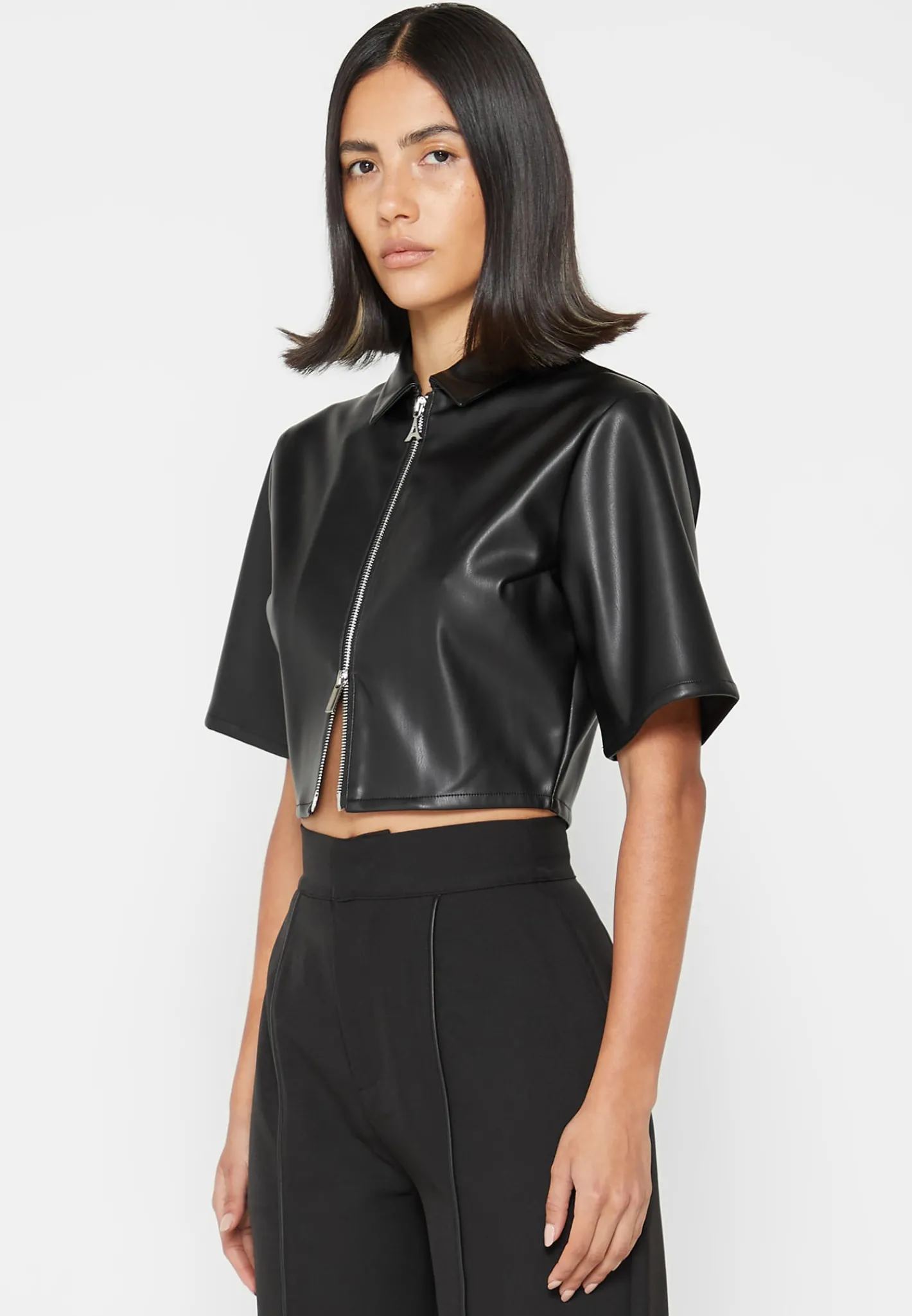 Vegan Leather Shirt -^Manière De Voir Discount