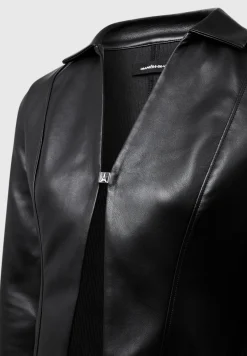 Vegan Leather Shirt with Clasp -^Manière De Voir New