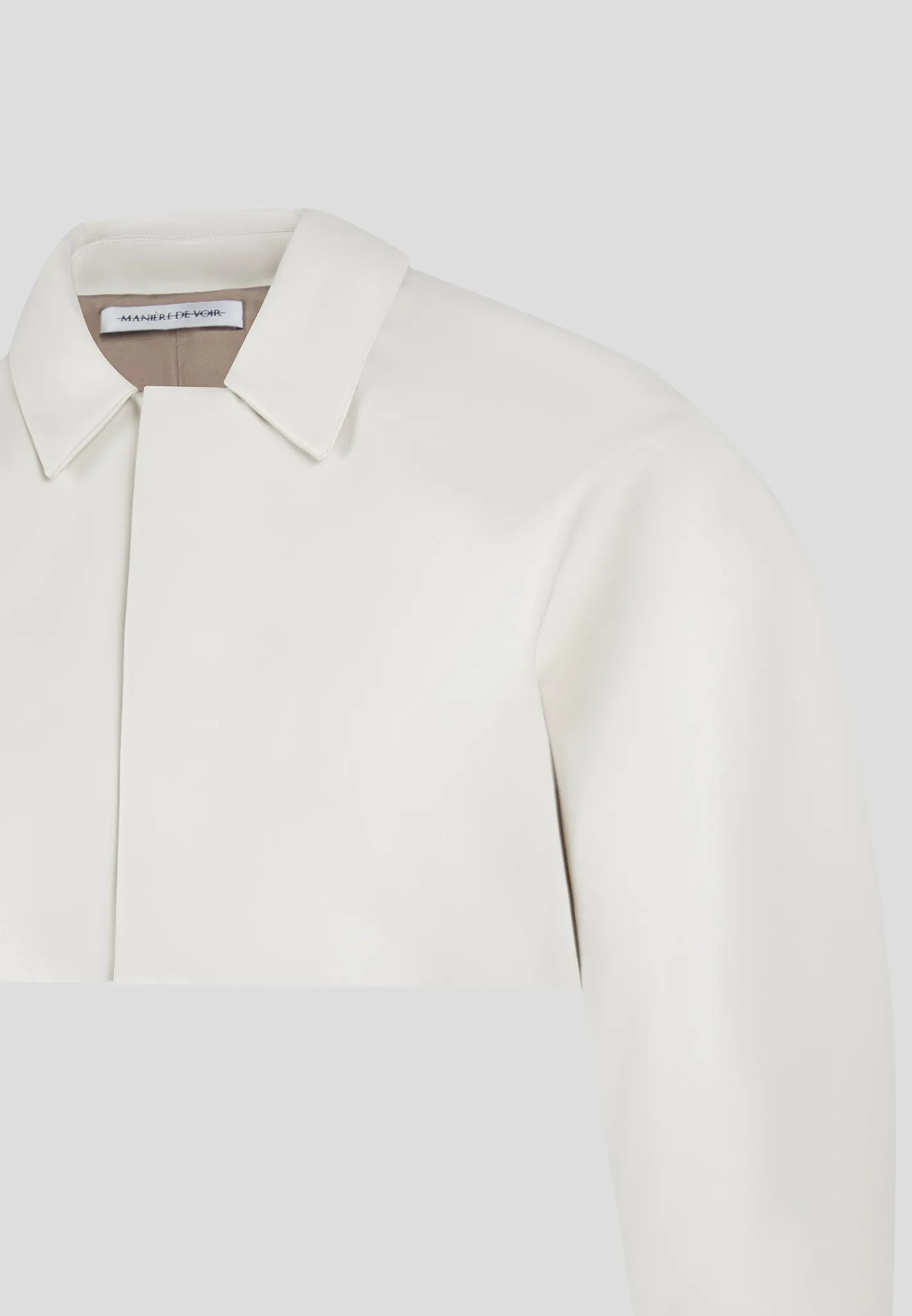 Vegan Leather Super Cropped Jacket -^Manière De Voir Clearance