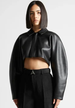 Vegan Leather Super Cropped Jacket -^Manière De Voir Sale