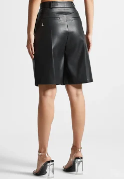 Vegan Leather Tailored City Shorts -^Manière De Voir Discount