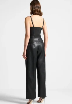 Vegan Leather Tailored Jumpsuit -^Manière De Voir Discount