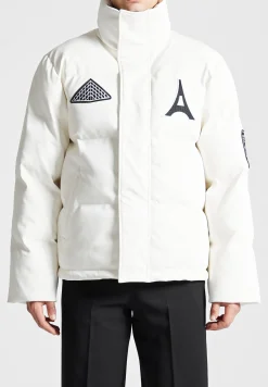 Vegan Leather Varsity Puffer Jacket -^Manière De Voir Online