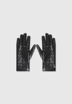 Vegan Leather Woven Gloves -^Manière De Voir Outlet