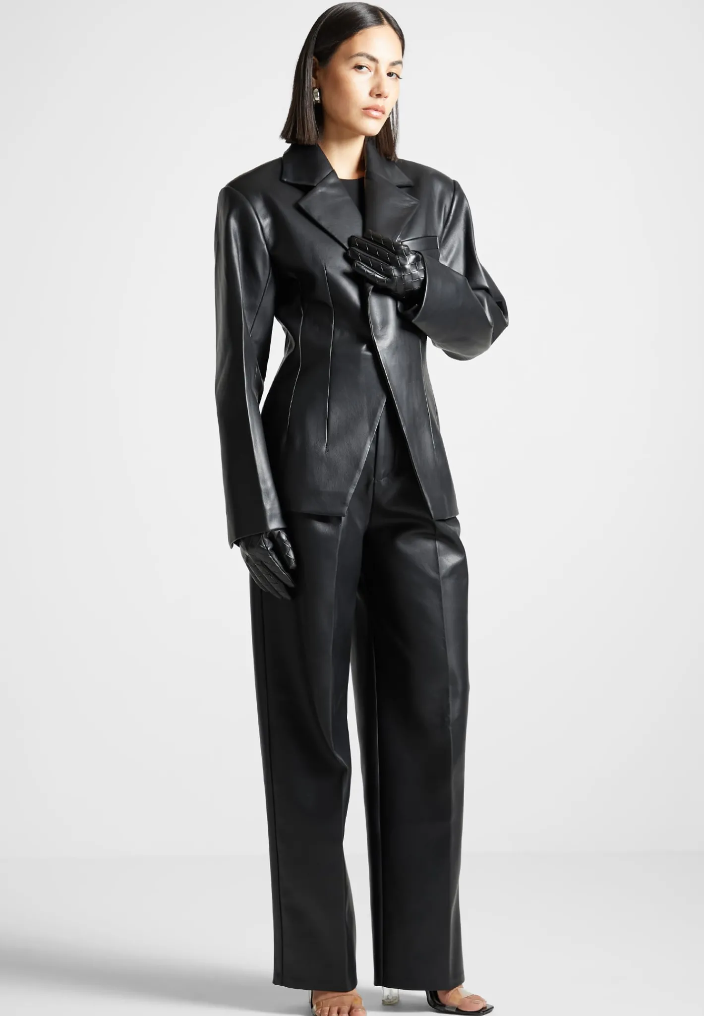 Vegan Leather Woven Gloves -^Manière De Voir Outlet