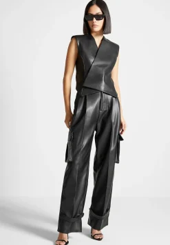 Vegan Leather Wrap Waistcoat -^Manière De Voir Outlet