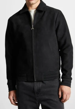 Vegan Suede Bomber Jacket -^Manière De Voir Outlet