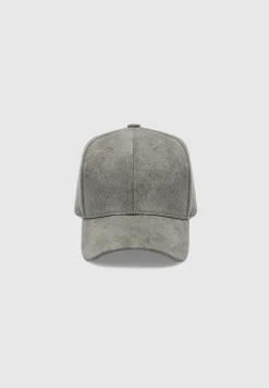 Vegan Suede Cap - Grey^Manière De Voir Clearance