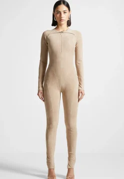 Vegan Suede Jumpsuit -^Manière De Voir Fashion