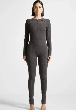 Vegan Suede Jumpsuit - Dark Grey^Manière De Voir Best