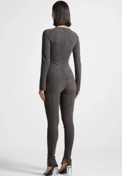 Vegan Suede Jumpsuit - Dark Grey^Manière De Voir Best