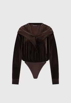 Velour Hooded Bodysuit -^Manière De Voir Discount