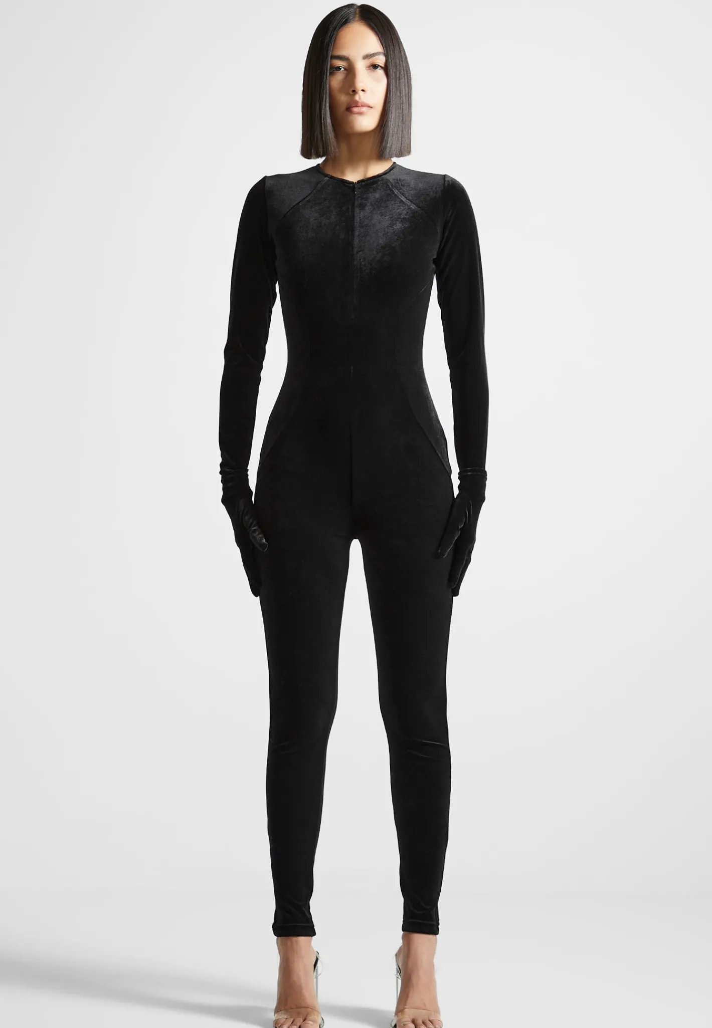 Velour Jumpsuit with Gloves -^Manière De Voir Online