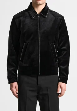 Velvet Jacket with Contrast Piping -^Manière De Voir Outlet