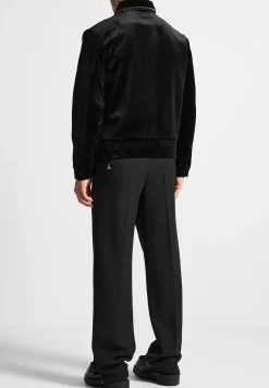 Velvet Jacket with Contrast Piping -^Manière De Voir Outlet