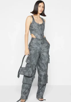 Vintage Marble Leather Corset Top - Washed^Manière De Voir Clearance