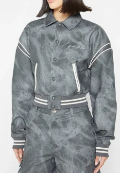 Vintage Marble Leather Varsity Jacket - Washed^Manière De Voir Hot