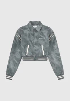 Vintage Marble Leather Varsity Jacket - Washed^Manière De Voir Hot